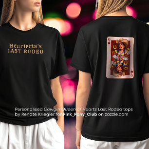 T-shirt Cowgirl Midwest Queen of Hearts Dernier Rodéo