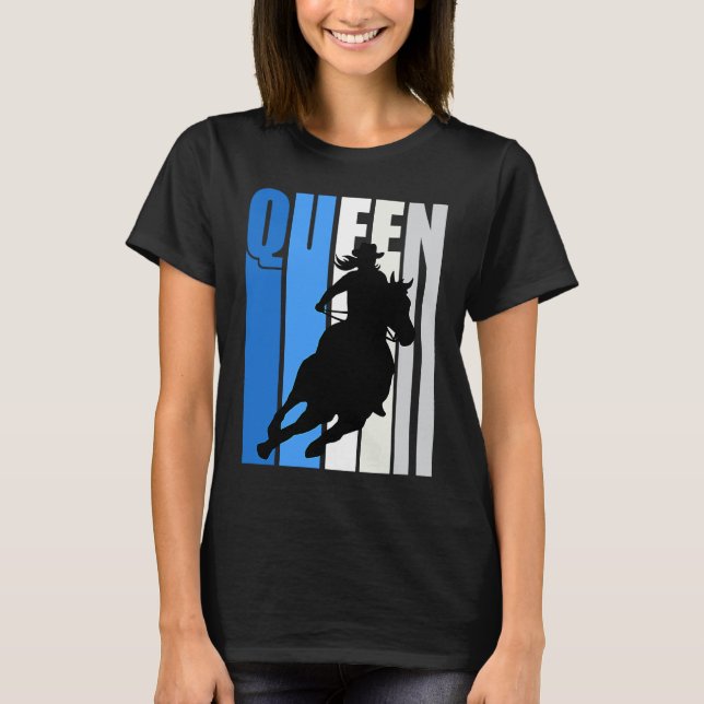 T-shirt Cowgirl Queen Rodeo Women Southern Girls Western B (Devant)