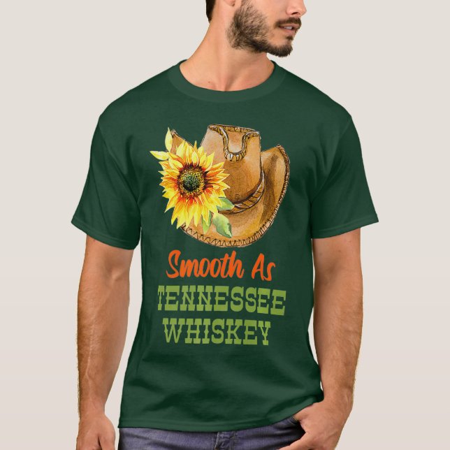 T-shirt Cowgirl Smooth As Tennessee Whiskey Premium (Devant)
