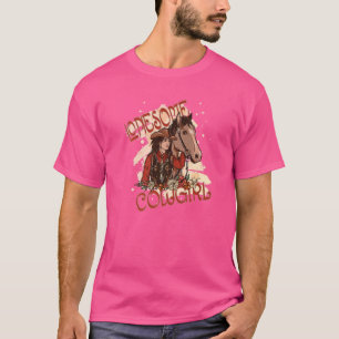 T-shirt Cowgirl Solitaire Cheval Sud Sauvage Ouest  