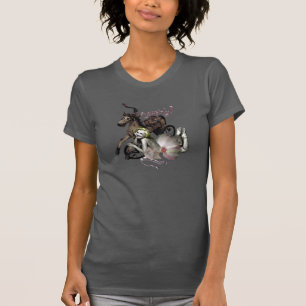 T-shirt Cowgirly Vintage Cowgirl & Hobby Horse V-Cou