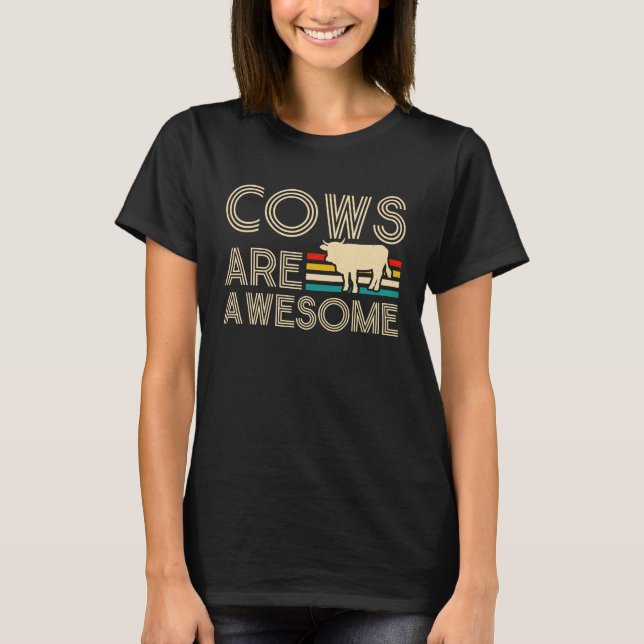 T-shirt Cows Are Awesome  1 (Devant)