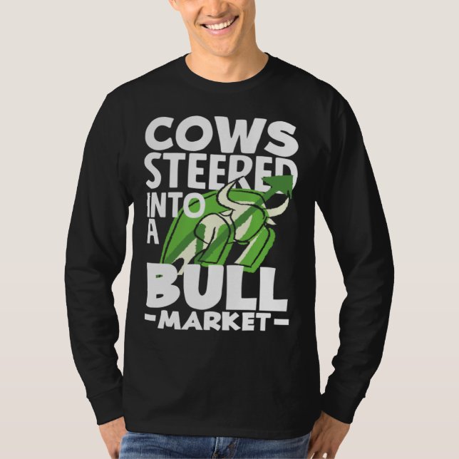 T-shirt Cows Steered Into A Bull Market Investor Day (Devant)
