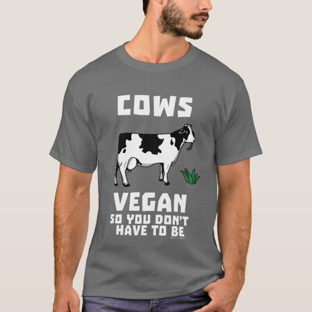 T-shirt Cows Vegan So (Devant)