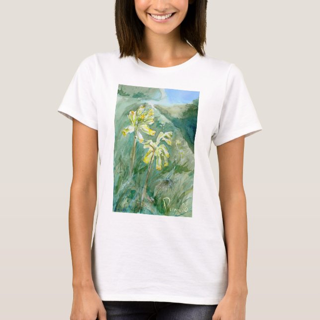 T-shirt Cowslips Primula veris (Devant)