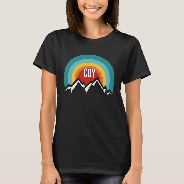 T-shirt Coy Vintage Retro Sunset (Devant)