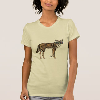 T-shirt Coyote drôle de hippie avec des lunettes de soleil