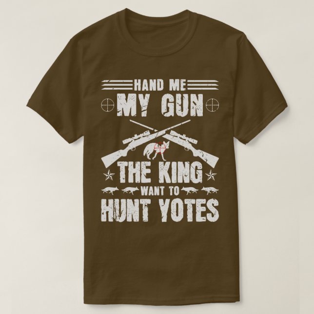 T-shirt Coyote Hunter Veut Chasser Les Coyotes (Design devant)