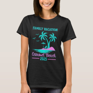 T-shirt Cozumel Beach Mexique Famille Vacances 2025 Palm T