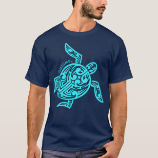 T-shirt Cozumel de tortue hawaïenne tribale