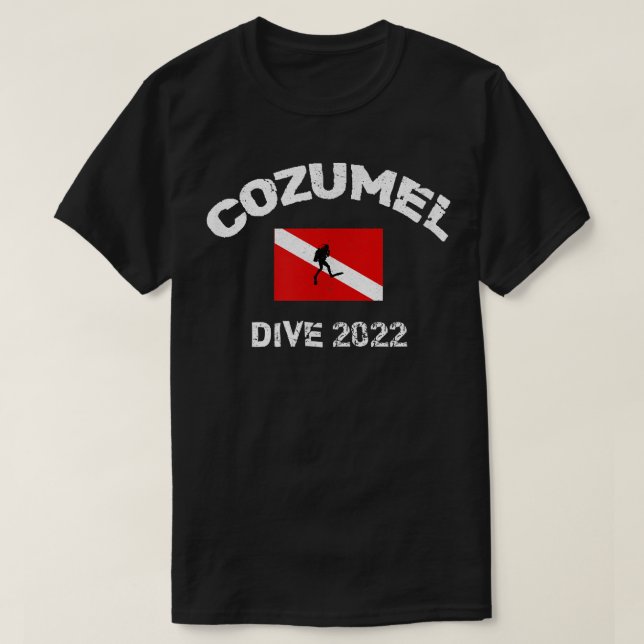 T-shirt Cozumel Dive Trip 2022 Mémoire Souvenir Perdu (Design devant)