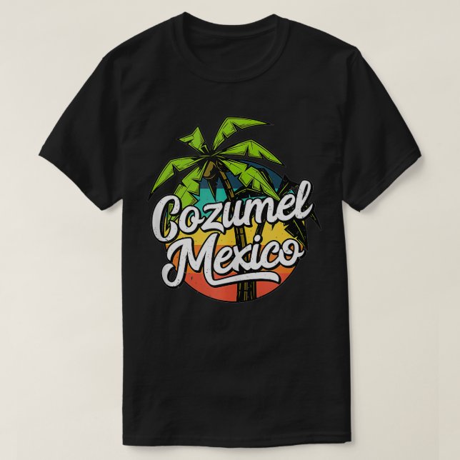 T-shirt Cozumel Mexique Vacances (Design devant)