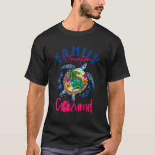 T-shirt Cozumel Mexique Vacances Mer Tortue Bleue Correspo
