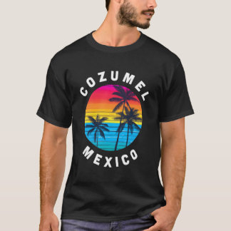 T-shirt Cozumel Mexique Vacances Souvenir Sunset Beach