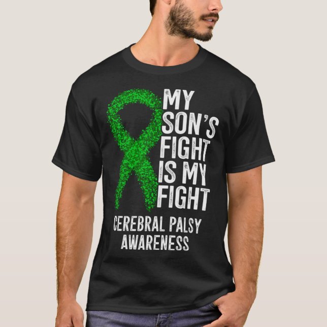 T-shirt CP My Son's Fight Is My Fight Cerebral Palsy Aware (Devant)
