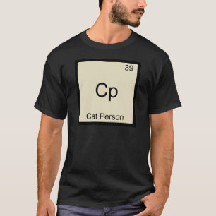 T-shirt Cp - Personne Chat Drôle Tee Symbole Élément Chimi