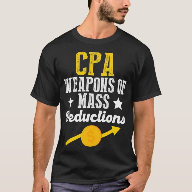 T-shirt CPA Armes Déduction Masse Calculer Saison Fiscale  (Devant)