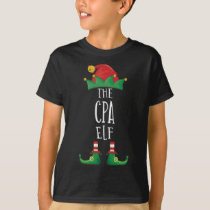 T-shirt Cpa Elf Shirt Funny Family Matching Group Christma