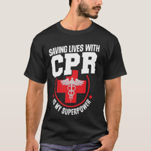 T-shirt CPR Brething Barrier Masque de poche CPR Manikin C