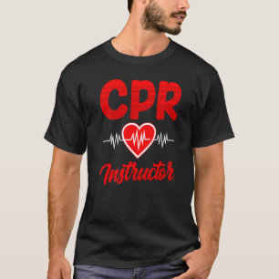 T-shirt Cpr Cours d'instructeur Coach Care Emergency First