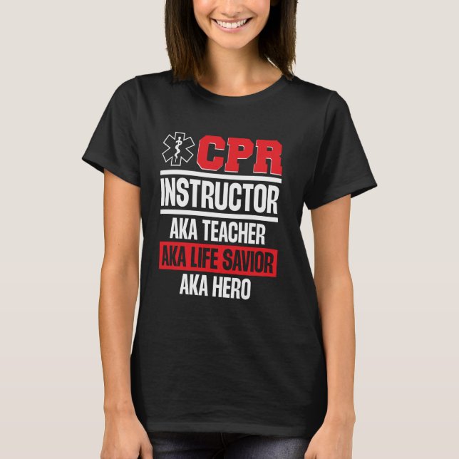 T-shirt CPR Funny Manikin CPR Accessoires Pocket Mask CPR (Devant)