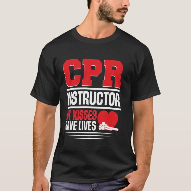 T-shirt CPR Manikin Poche Masque CPR Respiration Barrière  (Devant)