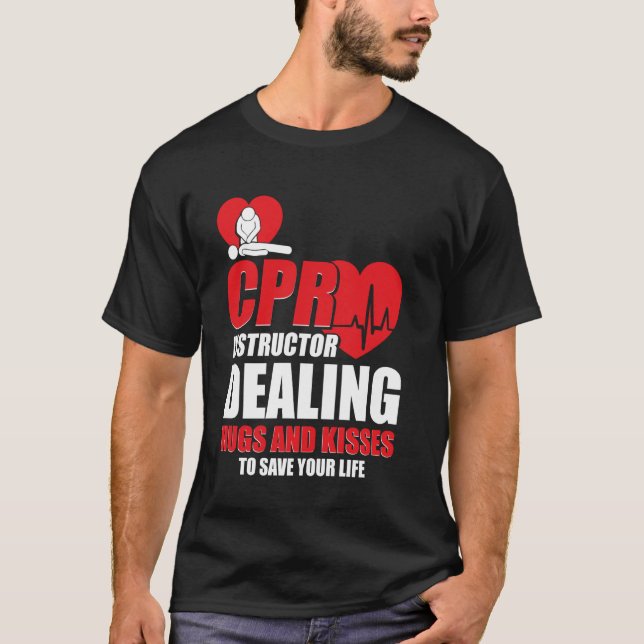 T-shirt CPR Masque de poche Manikin CPR Barrière de respir (Devant)