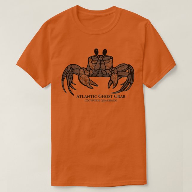 T-shirt Crab d'Atlantic Ghost avec Names animal design on  (Design devant)