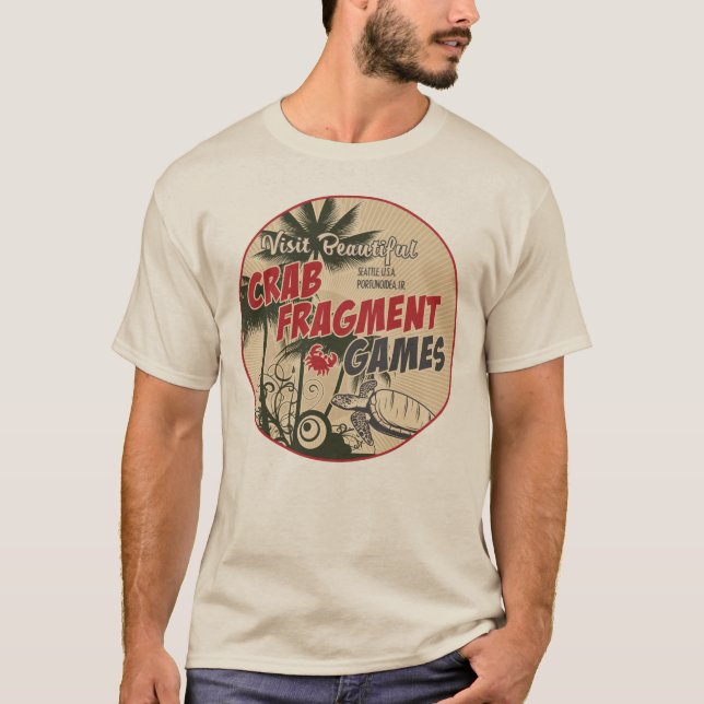 T-shirt Crab Fragment Games Tropical Tee (Devant)