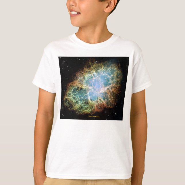 T-shirt Crab Nebula Space Galaxy Kids (Devant)
