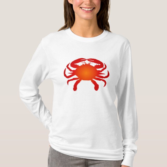 T-shirt Crab orange (Devant)