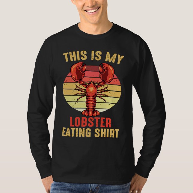 T-shirt Crab This Is My Lobster Eating  Shellfish Chef (Devant)