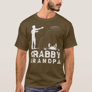 T-shirt Crabby Grand-Père Amusant Crabbing Pun Crabe Cra d