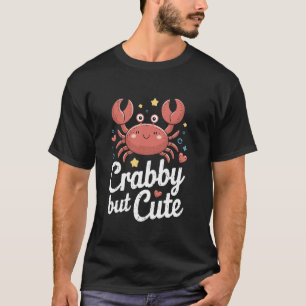 T-shirt Crabby mais mignon Crabes d'animaux marins Femmes