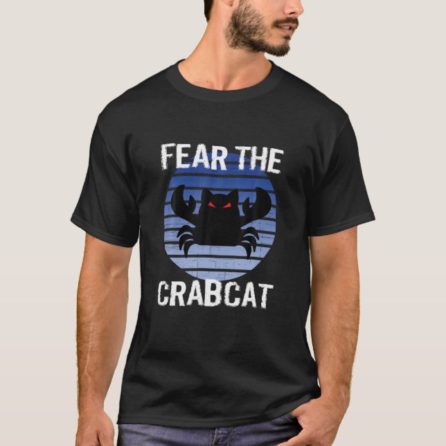 T-shirt Crabcat Drôle Crabcat chat Cryptid Cryptozool (Devant)