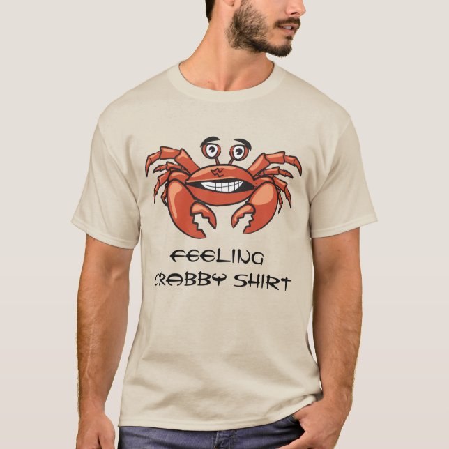 T-shirt Crabe amusant Humour de crabe (Devant)