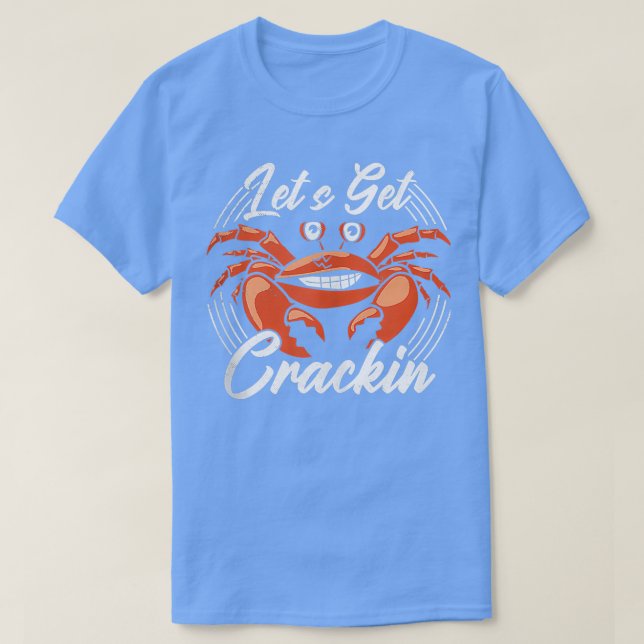 T-shirt Crabe amusant mangeur de fruits de mer Louvain Cra (Design devant)