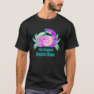 T-shirt Crabe Amusante The Original Beach Bum Men Femme En