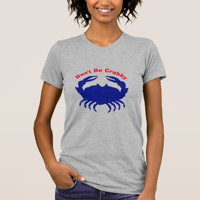 T-shirt Crabe bleu à vapeur (Devant)