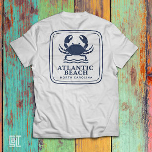 T-shirt Crabe bleu d'Atlantic Beach Caroline du Nord