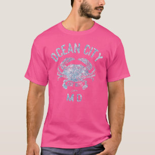 T-shirt Crabe bleu de Chesapeake vintage Ocean City Maryla