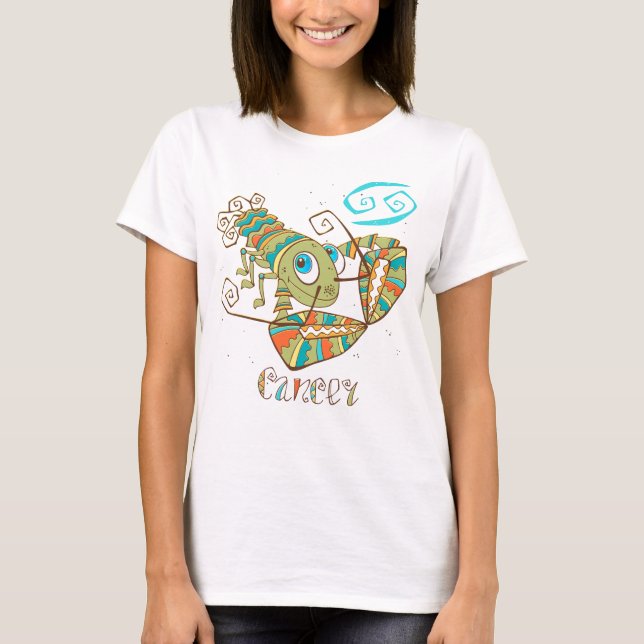 T-shirt Crabe cancéreuse mignonne (Devant)