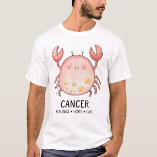T-shirt Crabe cancéreuse mignonne aux étoiles