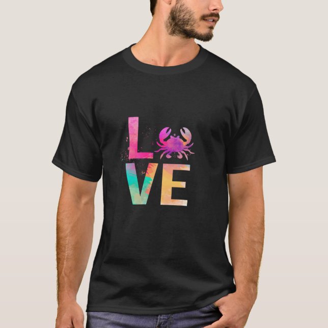 T-shirt Crabe coloré Maman Cadeaux Crabe (Devant)