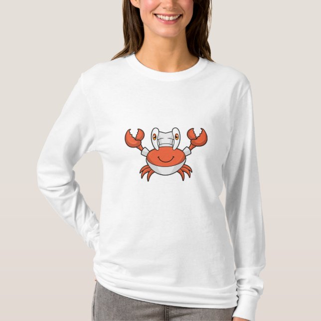 T-shirt Crabe comme cuire avec casquette de Cuisine (Devant)