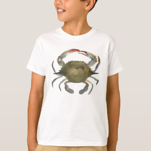 T-shirt Crabe d'aquarelle - gris