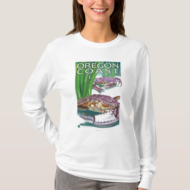 T-shirt Crabe de côte de l'Orégon (Devant)