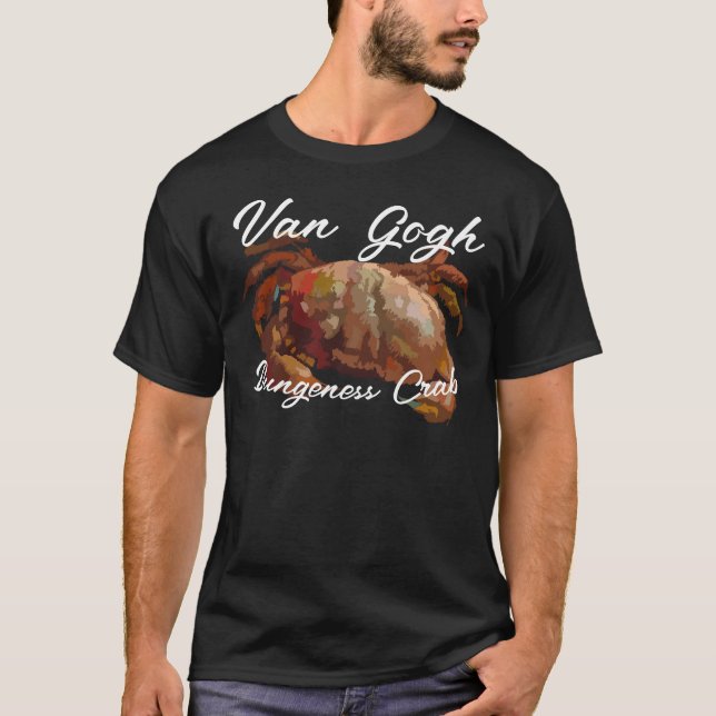 T-shirt Crabe de Dungeness Van Gogh 2032 2033 2034 2035 (Devant)