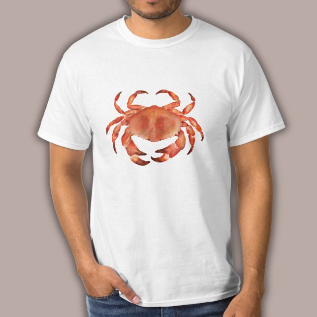 T-shirt Crabe de Littoral Crustacé (Brown crab coastal crustacean t-shirt)