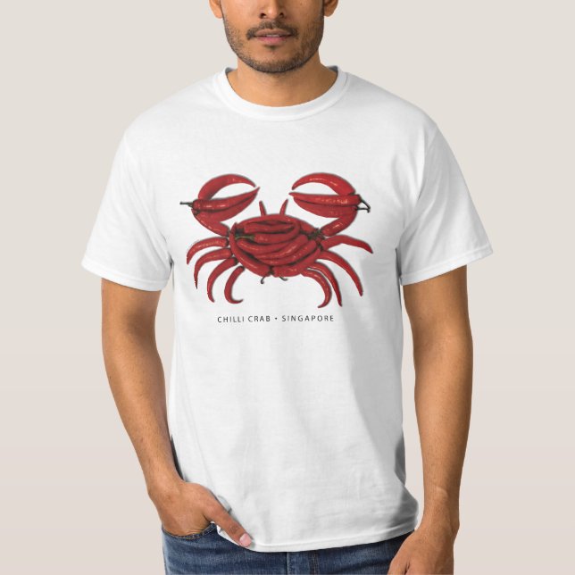 T-SHIRT CRABE DE PIMENTS, SINGAPOUR (Devant)